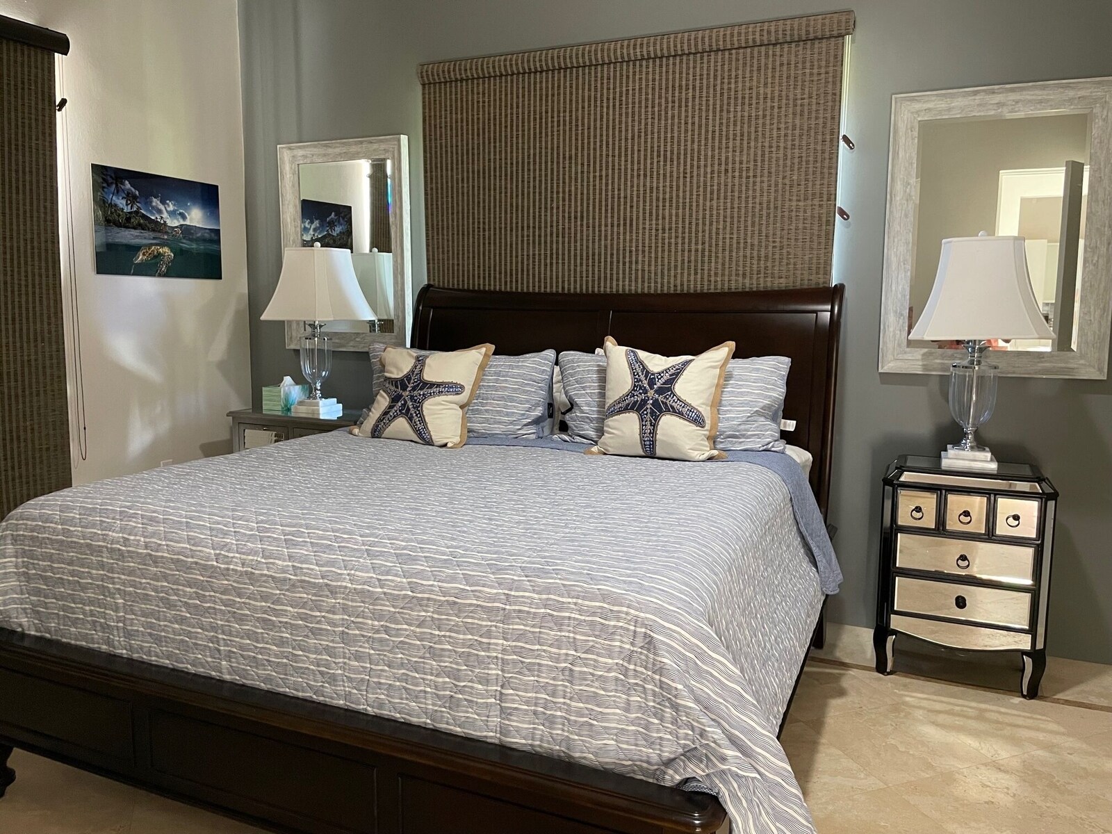 Mystical Mermaid master bedroom suite with island views