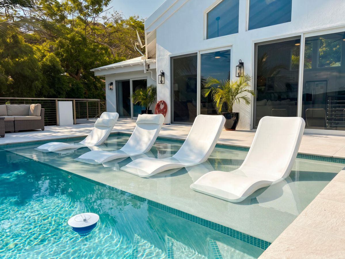 Rainbow Beach House screened porch with ocean breeze