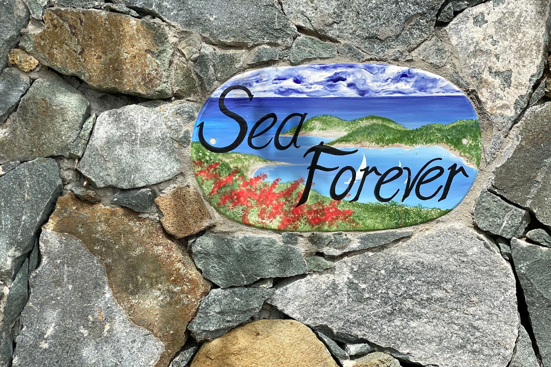 Sea Forever outdoor lounge and garden area