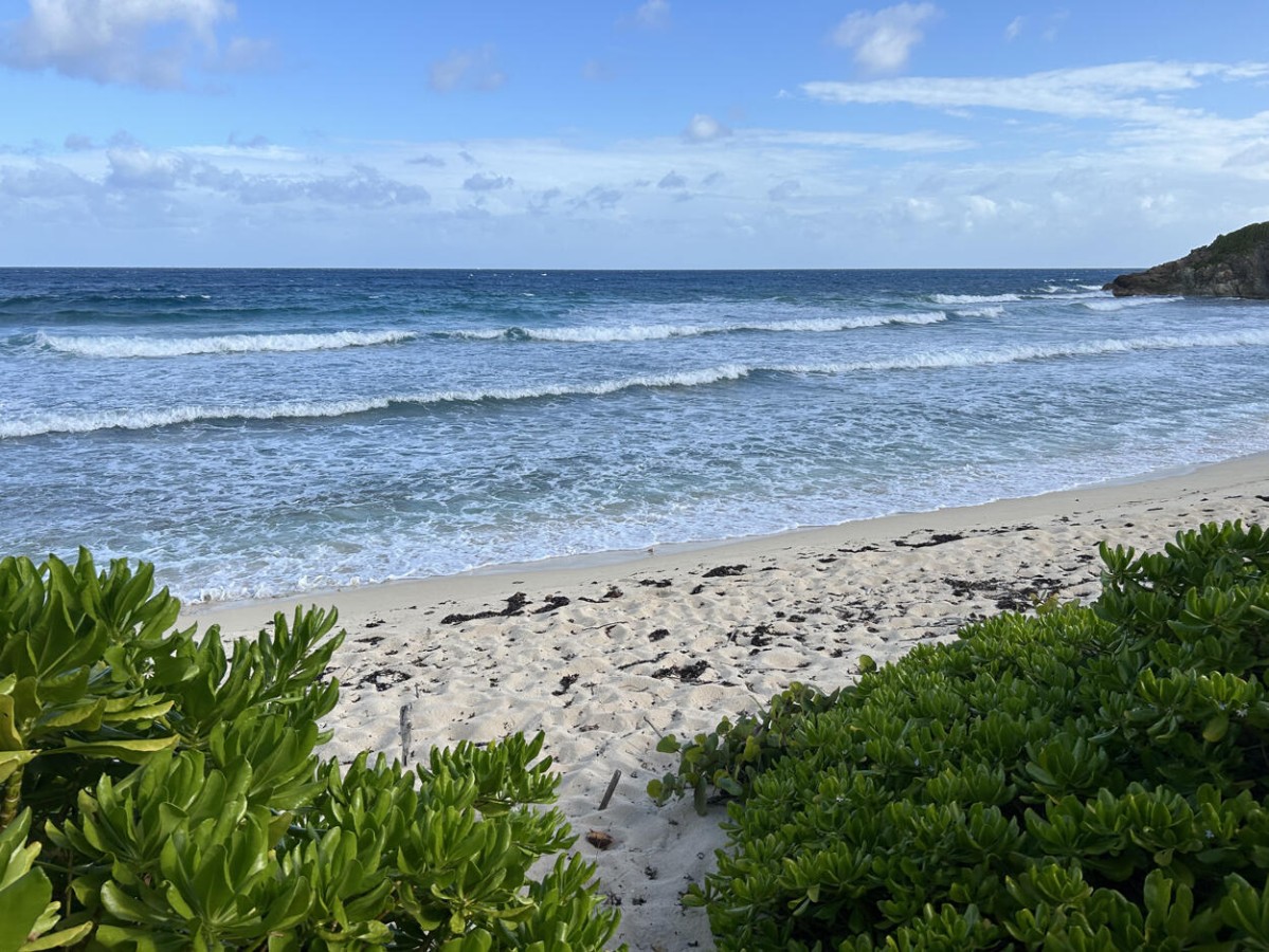 Surfside seating area with ocean views