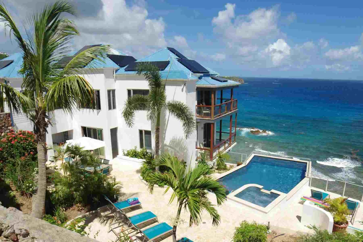 Oceanport Villa - luxury oceanfront villa in St. John